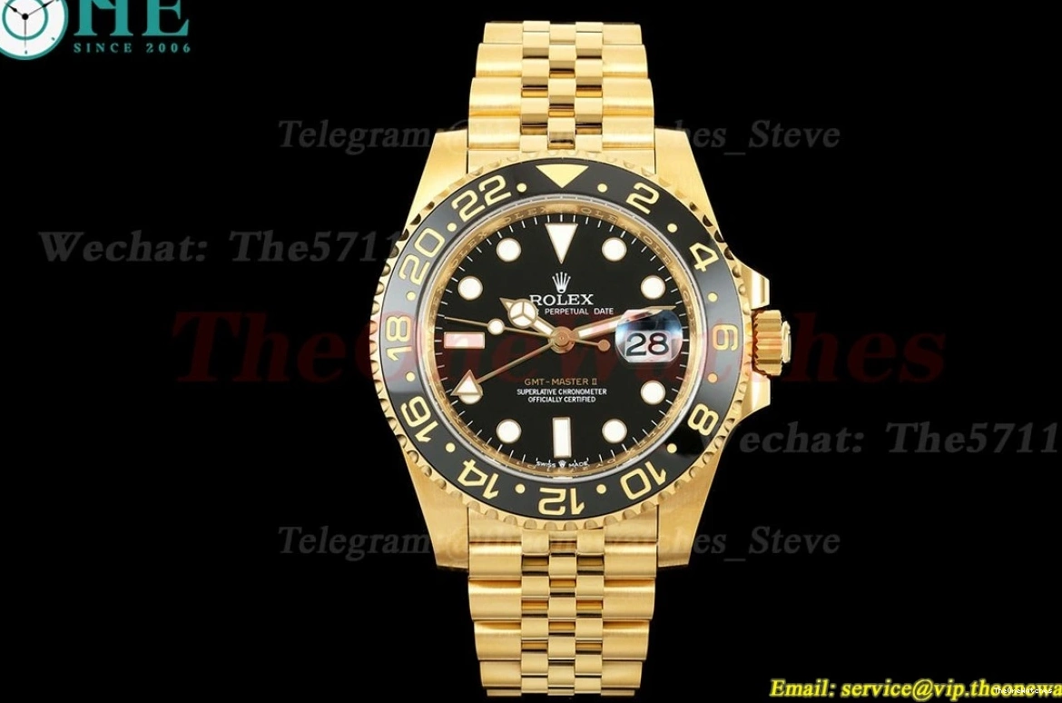 YG Jub SH3285 EWEF Master II Dial YG Black 40mm V2 GMT 126718 0509